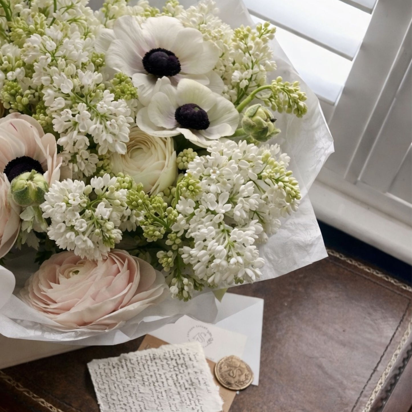 Easter Bouquet | Anemone, Ranunculus & White Lilac | Luxury Spring Flowers UK | Pre-Order Easter Flower Delivery